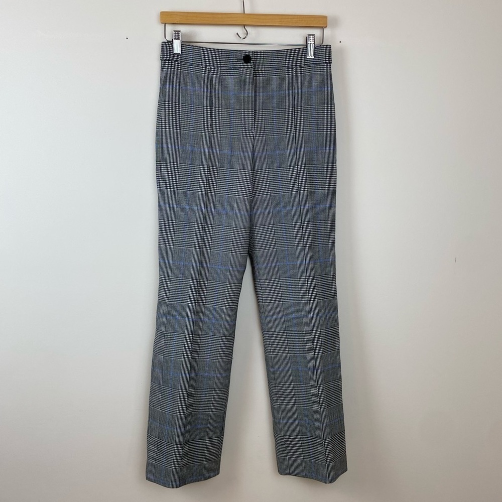 Theory Cardinal Straight-Leg Portland Glen Plaid Trousers